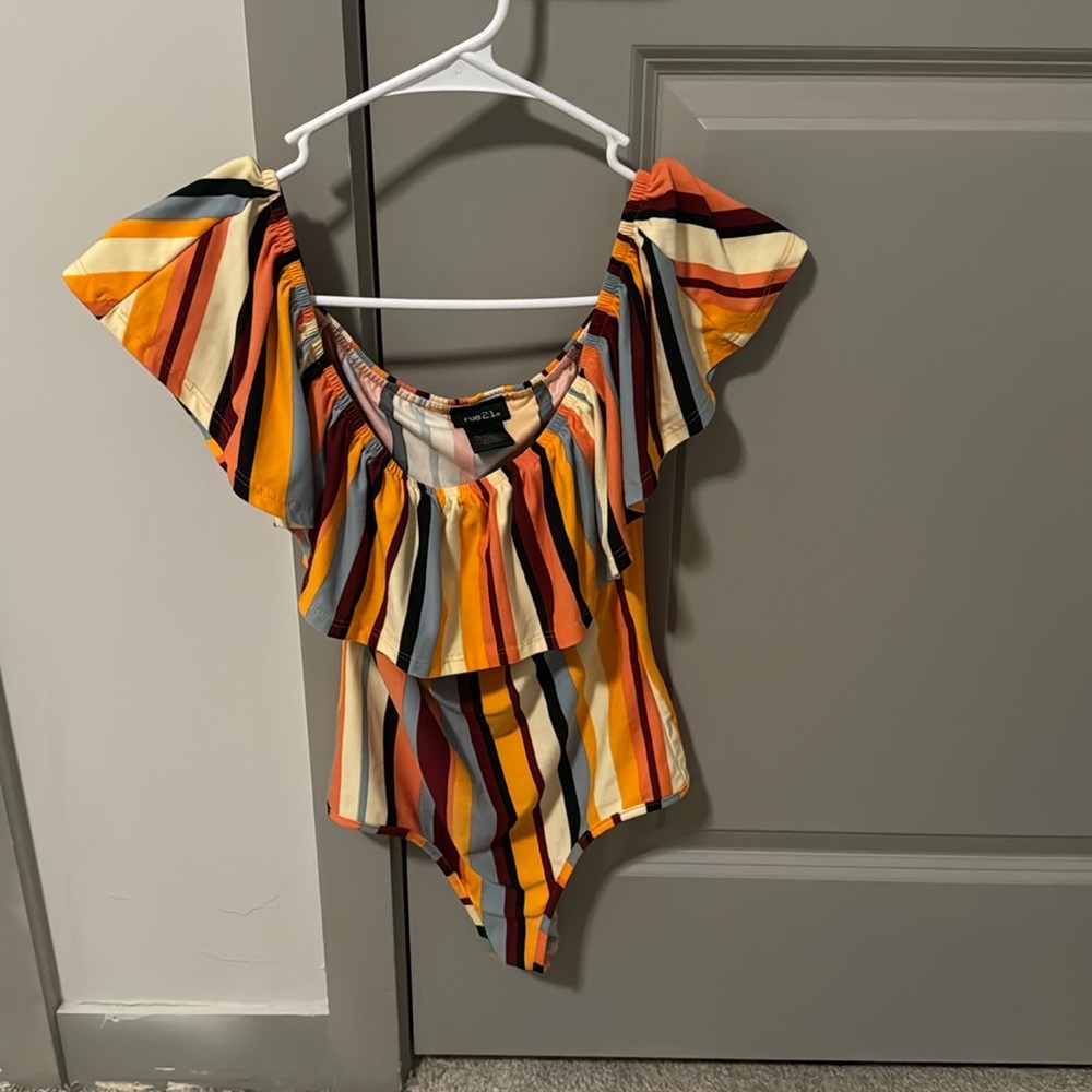 Rue21 multicolored onesie, size small